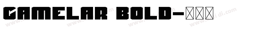 Camelar bold字体转换